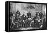 Jefferson Davis, Cabinet of the Confederate States-Science Source-Framed Stretched Canvas