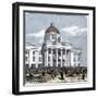 Jefferson Davis Inaugurated as President of the Confederate States of America, c.1861-null-Framed Giclee Print