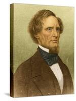 Jefferson Davis, President of the Confederacy-Science Source-Stretched Canvas