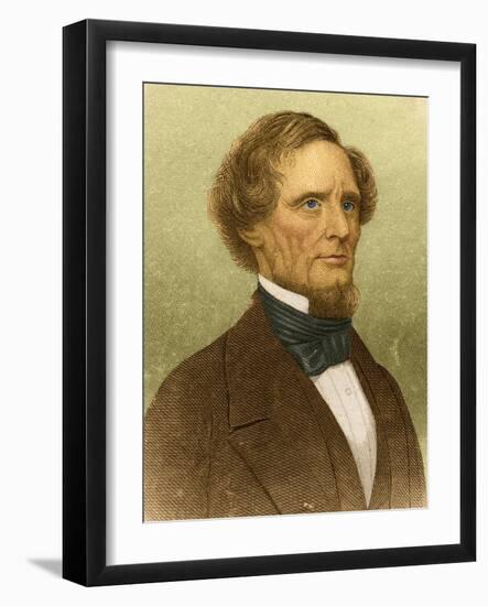 Jefferson Davis, President of the Confederacy-Science Source-Framed Giclee Print