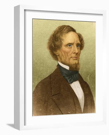 Jefferson Davis, President of the Confederacy-Science Source-Framed Giclee Print