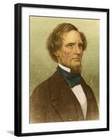 Jefferson Davis, President of the Confederacy-Science Source-Framed Giclee Print