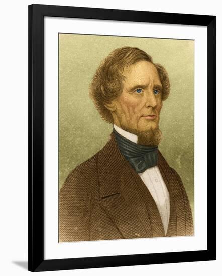 Jefferson Davis, President of the Confederacy-Science Source-Framed Giclee Print