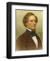 Jefferson Davis, President of the Confederacy-Science Source-Framed Premium Giclee Print