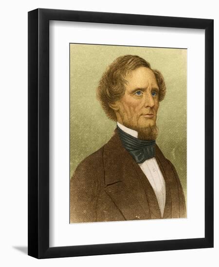 Jefferson Davis, President of the Confederacy-Science Source-Framed Premium Giclee Print