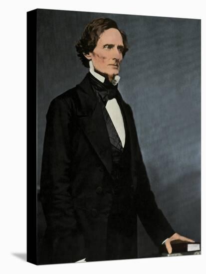 Jefferson Davis, President of the Confederacy-Science Source-Stretched Canvas