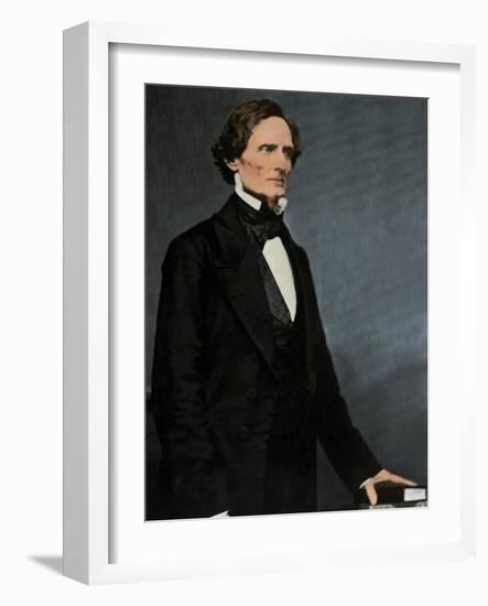 Jefferson Davis, President of the Confederacy-Science Source-Framed Giclee Print