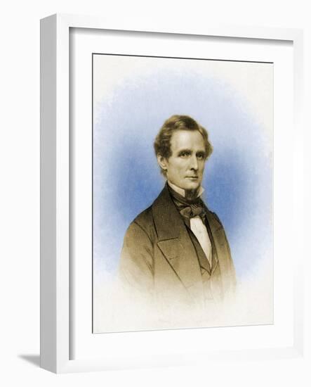 Jefferson Davis, President of the Confederacy-Science Source-Framed Giclee Print