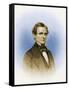 Jefferson Davis, President of the Confederacy-Science Source-Framed Stretched Canvas