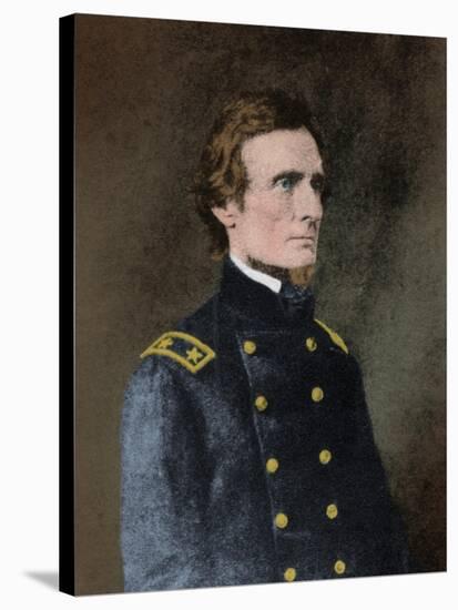 Jefferson Davis, President of the Confederacy-Science Source-Stretched Canvas