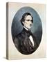 Jefferson Davis, President of the Confederate (Southern) States-Thomas Hicks-Stretched Canvas