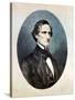 Jefferson Davis, President of the Confederate (Southern) States-Thomas Hicks-Stretched Canvas