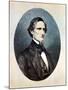 Jefferson Davis, President of the Confederate (Southern) States-Thomas Hicks-Mounted Giclee Print