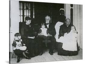 Jefferson Davis with Family-Science Source-Stretched Canvas