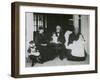 Jefferson Davis with Family-Science Source-Framed Giclee Print
