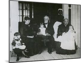 Jefferson Davis with Family-Science Source-Mounted Giclee Print