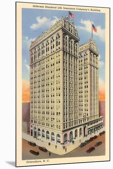 Jefferson Insurance Building, Greensboro-null-Mounted Art Print