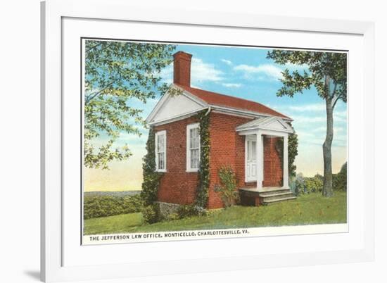 Jefferson Law Office, Monticello, Charlottesville, Virginia-null-Framed Premium Giclee Print