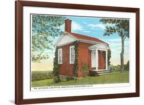 Jefferson Law Office, Monticello, Charlottesville, Virginia-null-Framed Premium Giclee Print