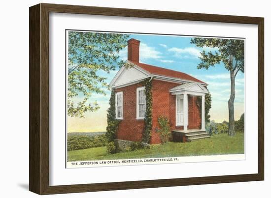 Jefferson Law Office, Monticello, Charlottesville, Virginia-null-Framed Art Print