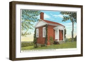 Jefferson Law Office, Monticello, Charlottesville, Virginia-null-Framed Art Print