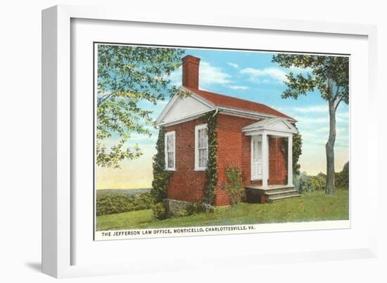 Jefferson Law Office, Monticello, Charlottesville, Virginia-null-Framed Art Print