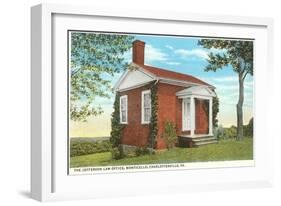 Jefferson Law Office, Monticello, Charlottesville, Virginia-null-Framed Art Print