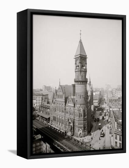 Jefferson Market Court House, New York-null-Framed Stretched Canvas