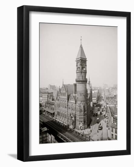 Jefferson Market Court House, New York-null-Framed Photo