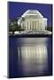 Jefferson Memorial and Tidal Basin in April.-William Perry-Mounted Photographic Print