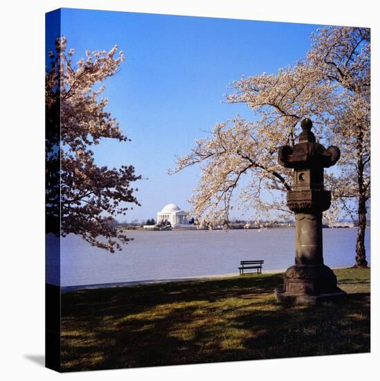 Jefferson Memorial from across the Lake-null-Stretched Canvas