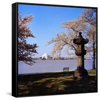 Jefferson Memorial from across the Lake-null-Framed Stretched Canvas