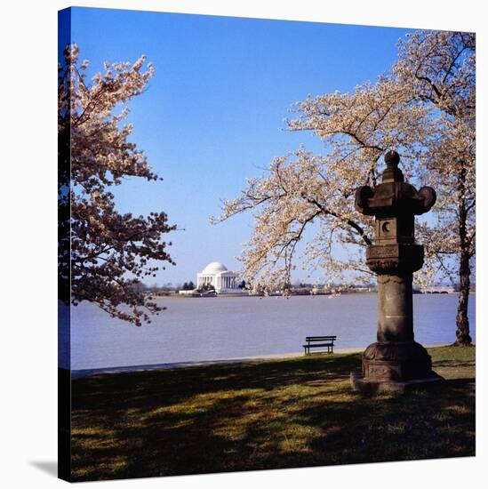 Jefferson Memorial from across the Lake-null-Stretched Canvas