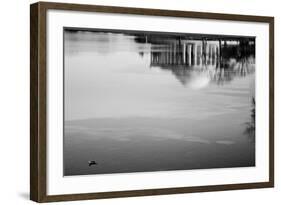 Jefferson Memorial Reflected in Tidal Basin-null-Framed Photo