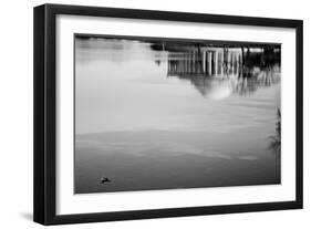 Jefferson Memorial Reflected in Tidal Basin-null-Framed Photo