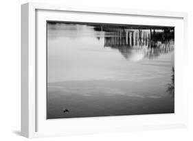 Jefferson Memorial Reflected in Tidal Basin-null-Framed Photo