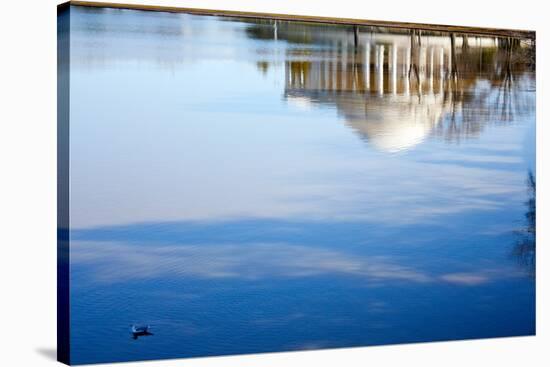 Jefferson Memorial Reflection Washington DC-null-Stretched Canvas