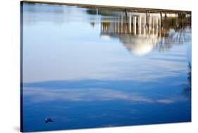 Jefferson Memorial Reflection Washington DC-null-Stretched Canvas
