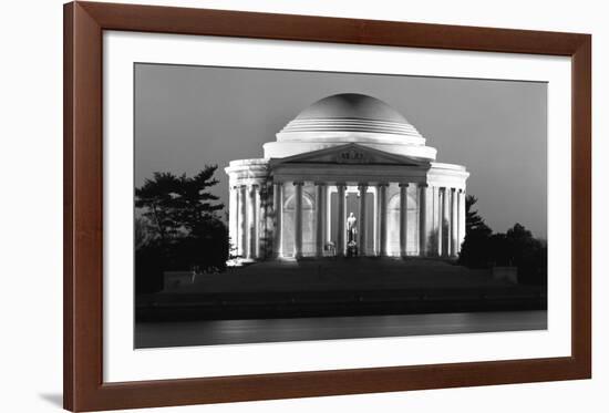 Jefferson Memorial, Washington, D.C. - Black and White Variant-Carol Highsmith-Framed Art Print