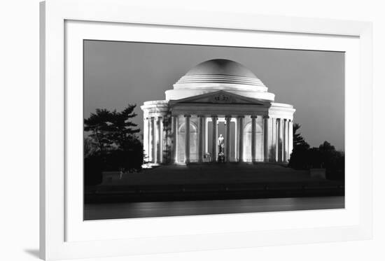 Jefferson Memorial, Washington, D.C. - Black and White Variant-Carol Highsmith-Framed Art Print