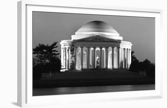 Jefferson Memorial, Washington, D.C. - Black and White Variant-Carol Highsmith-Framed Art Print