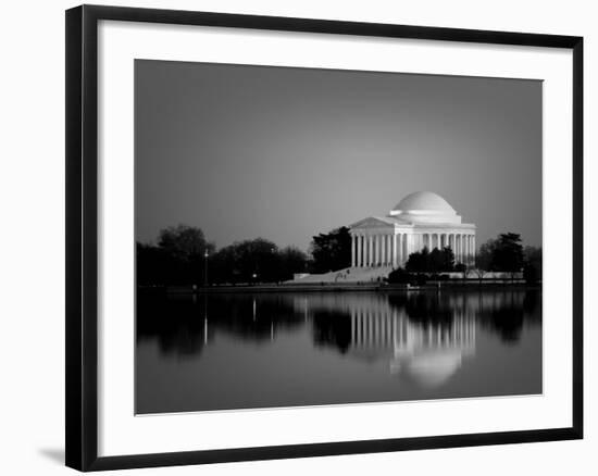 Jefferson Memorial, Washington, D.C. Number 2 - Black and White Variant-Carol Highsmith-Framed Art Print