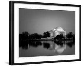 Jefferson Memorial, Washington, D.C. Number 2 - Black and White Variant-Carol Highsmith-Framed Art Print