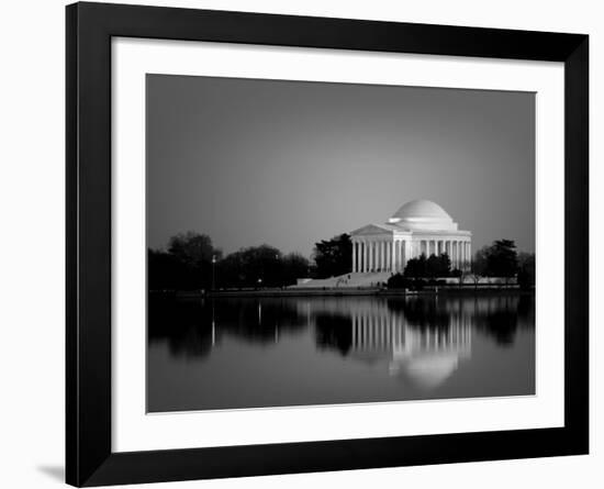 Jefferson Memorial, Washington, D.C. Number 2 - Black and White Variant-Carol Highsmith-Framed Art Print