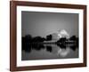 Jefferson Memorial, Washington, D.C. Number 2 - Black and White Variant-Carol Highsmith-Framed Art Print