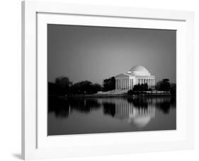 Jefferson Memorial, Washington, D.C. Number 2 - Black and White Variant-Carol Highsmith-Framed Art Print