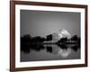 Jefferson Memorial, Washington, D.C. Number 2 - Black and White Variant-Carol Highsmith-Framed Art Print