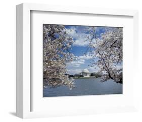 Jefferson Memorial with cherry blossoms, Washington, D.C.-Carol Highsmith-Framed Art Print