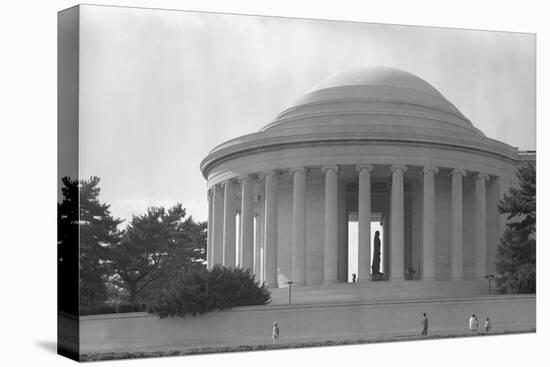 Jefferson Memorial with Profile of Statue of Jefferson-GE Kidder Smith-Stretched Canvas