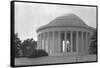 Jefferson Memorial with Profile of Statue of Jefferson-GE Kidder Smith-Framed Stretched Canvas